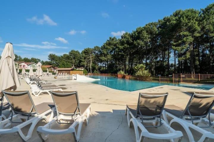 Maison Sur Golf Avec Piscine Chauffee A Lacanau Ocean Екстериор снимка
